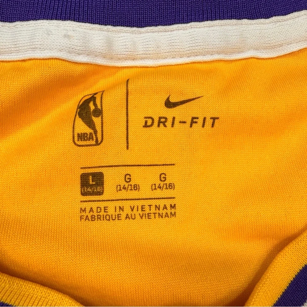 Nike Youth Los Angeles Lakers Lonzo Ball #2 Jersey Swingman Sz L (14-16) NBA